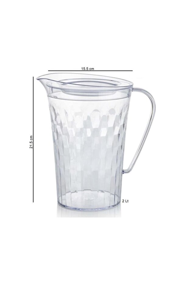 Pırlanta Sürahi 2 Lt Şeffaf Karaf - 2