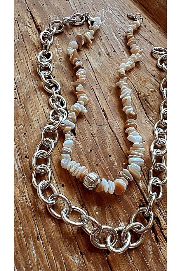 مجموعة قلادة أساسية من الحجر الطبيعي - 2