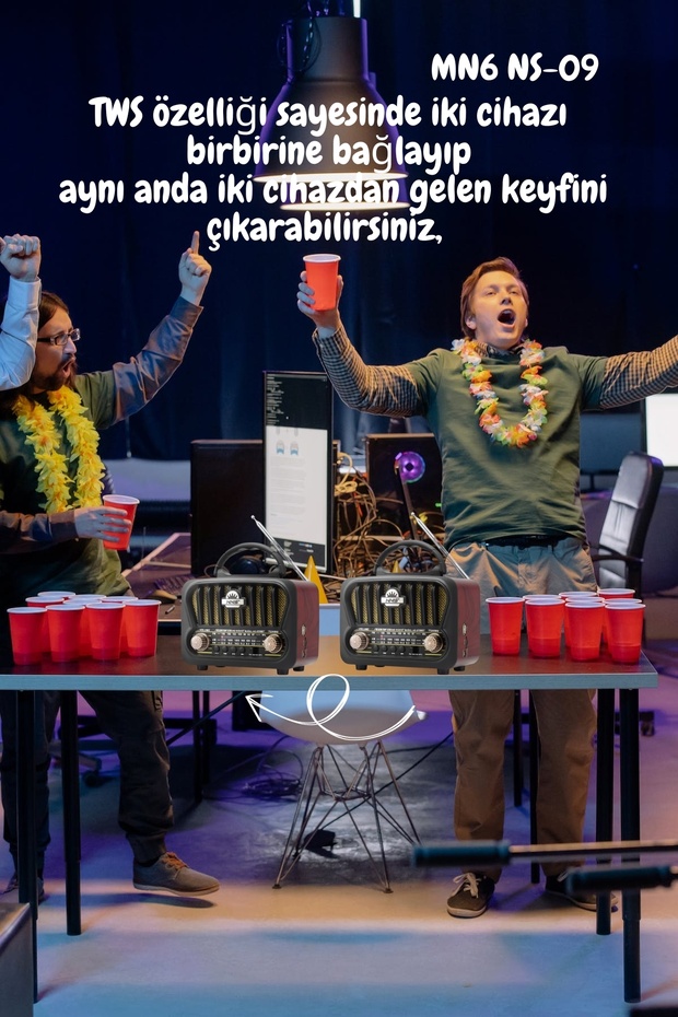 Ns-09 Nostaljik Radyo/tws Destekli/nostaljik Ahşap Radyo,18650 Li-pil,nostalji Radyo - 7