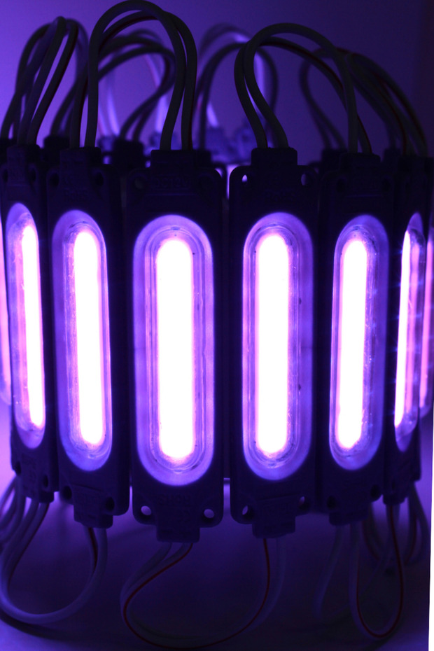 Cob Led Modül Lensli 2 Watt 12 Volt Mor (10 Adet) - 6