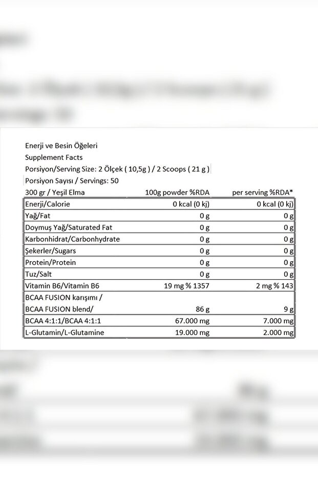 BCAA 300 GR / MASS GAİNER 2000 GR - 4