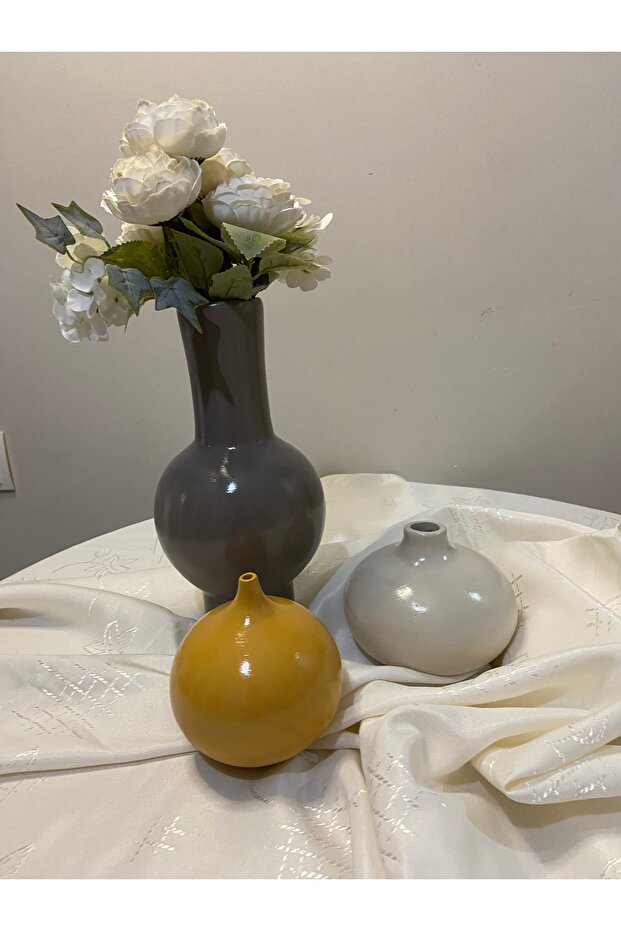 Seramik vazo üçlü set - 1