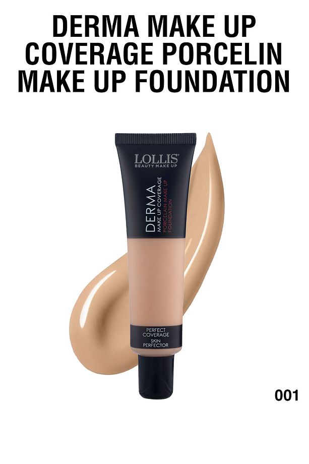 Derma Make Up Coverage Porcelain Make Up Foundation / Derma Yüksek Kapatıcı Porselen Fondöten 001 - 2