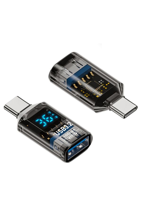 Revolution Type C to USB 3.2 Dönüştürücü 36W 10Gbps Veri Transferi Dijital Ekran OTGGM - 1