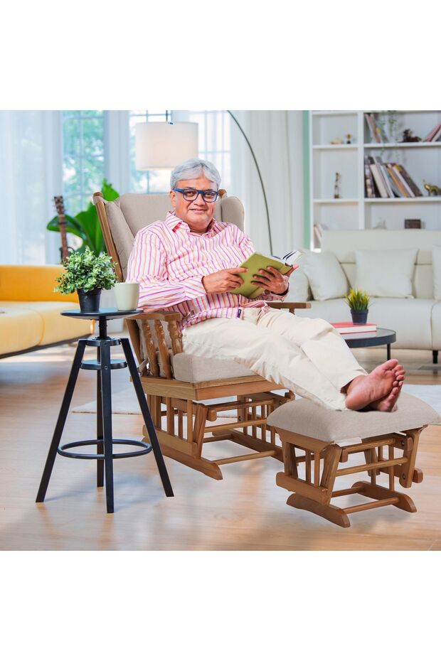 RELAX SALLANAN SANDALYE KREM - 5