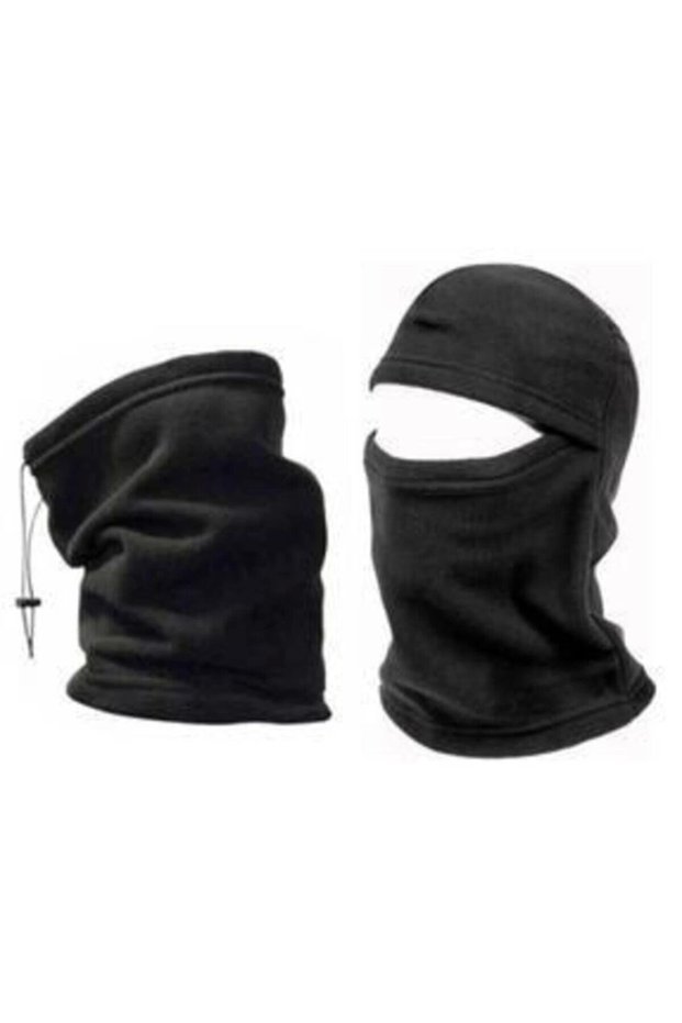 Fleece Neck Collar and Thermal Snow Mask Winter Set of 2