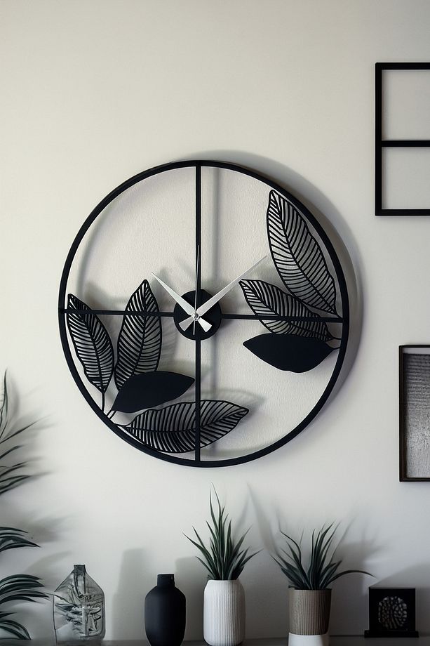 Dekoratif Yeni Modern Tejat Ahşap Duvar Saati 48 cm - 6