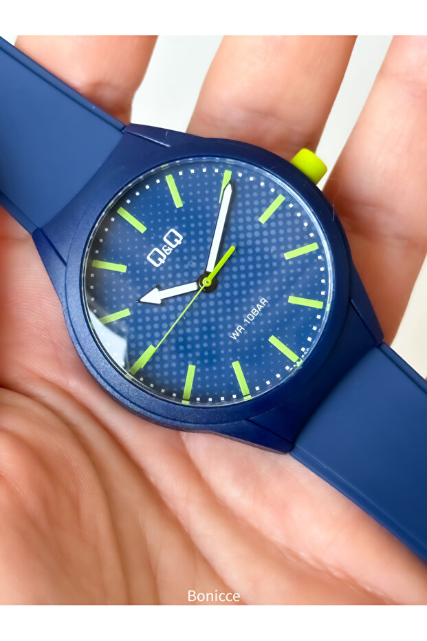 Numbered Saks Blue Silicone Strap, 10 Bar Waterproof (Suitable for Pool and Sea Use) Children's Watch
