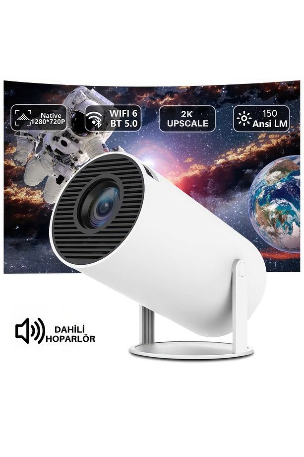 Taşınabilir Projeksiyon 720P/Wifi/Bluetooth/Android 11 - 1