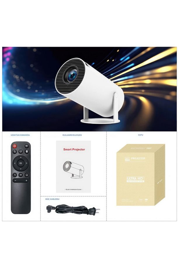 Taşınabilir Projeksiyon 720P/Wifi/Bluetooth/Android 11 - 3