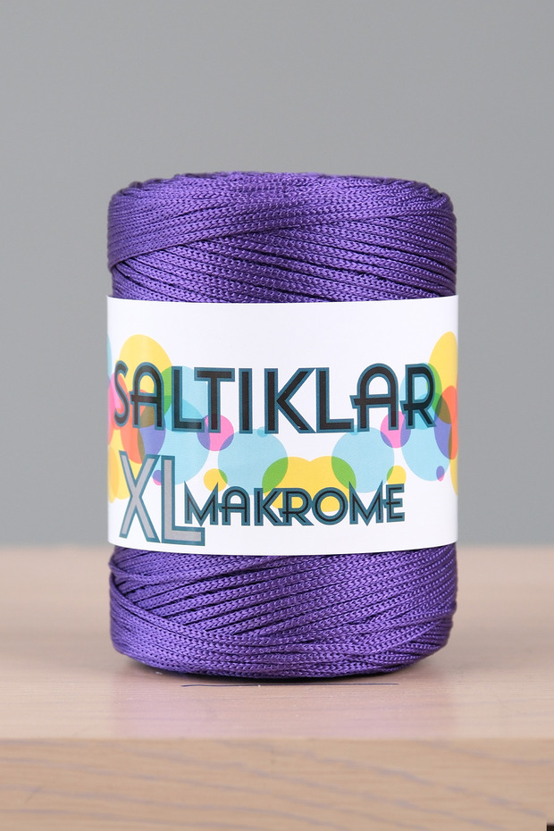 XL Macrame 200Gram 4mm - Premium Polyester Macrame Floss 4mm Purple-4250