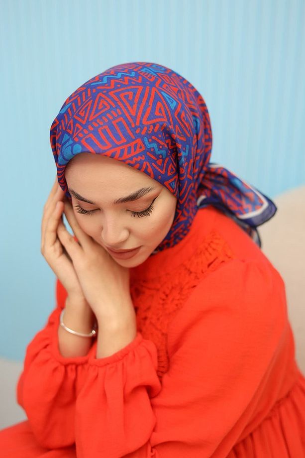 Mısır Desen Soft Pamuk Eşarp - 2