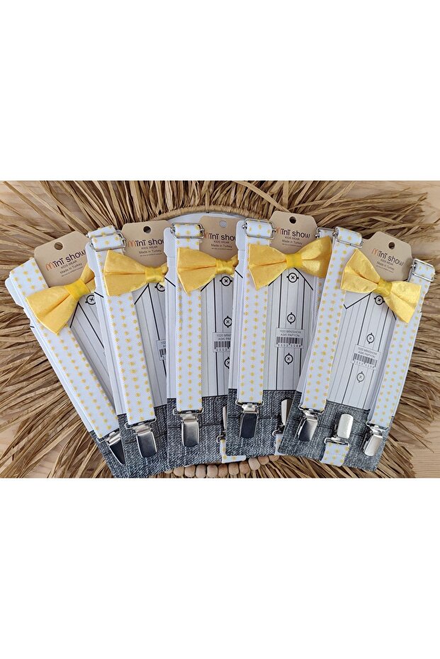 bow tie suspender set - 1