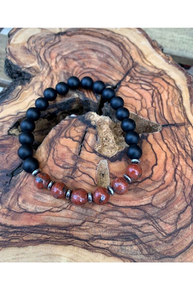 Jasper and Onyx Bracelet - Comfortable and Stylish Design