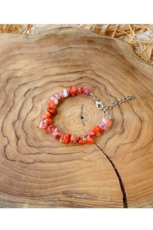 Real Natural Stone Handmade Agate Stone Cracked Stone Adjustable Bracelet