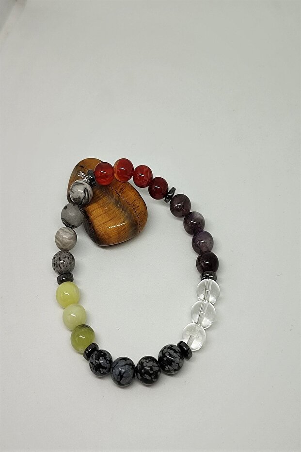 Men's Zodiac Natural Stone Bracelet
