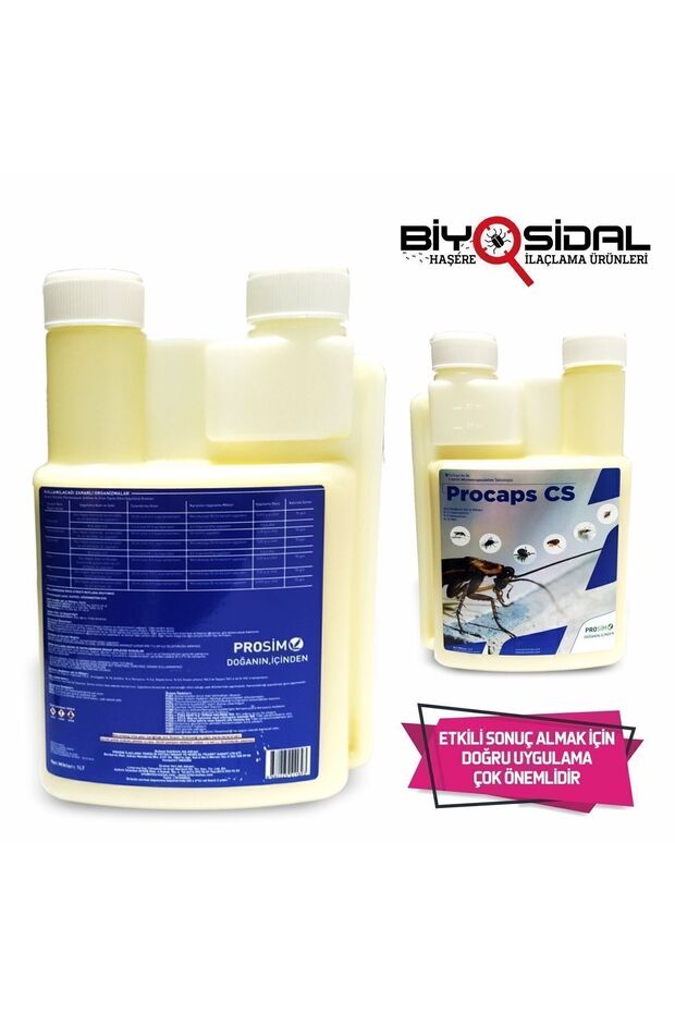 PROCAPS HAMAMBÖCEĞİ KENE BİT HAŞERE ÖLDÜRÜCÜ 1 LT UZUN SÜRE ETKİLİ - 3