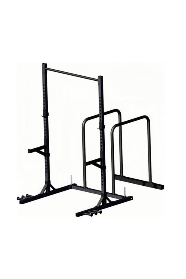 Multi Squat Rack ve Paralel Bar Dips Çalışma Istasyonu Black - 1