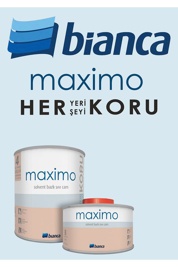 Maximo – Solvent Bazlı Sıvı Cam Ipek Mat 0,5 Kg - 2