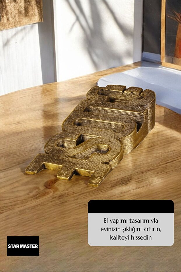 Kapı Takozu Kapı Tutacağı Kapı Stoperi Kapı Durdurucu Altın Eskitme Model 1 - 4