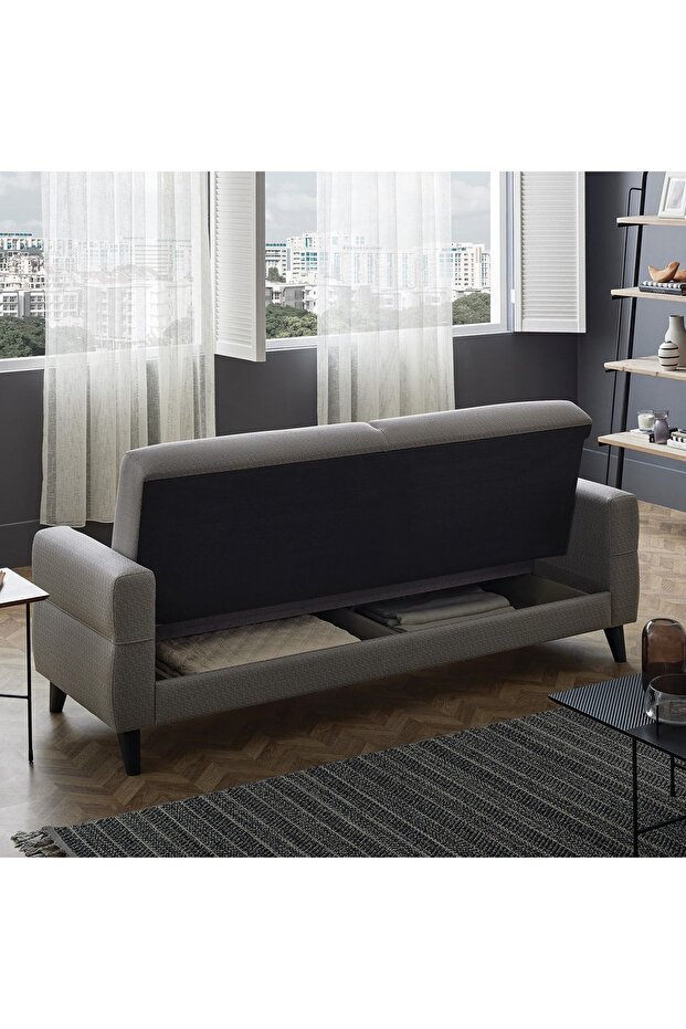 Astera 3lü Yataklı Koltuk - Açık Gri - 6