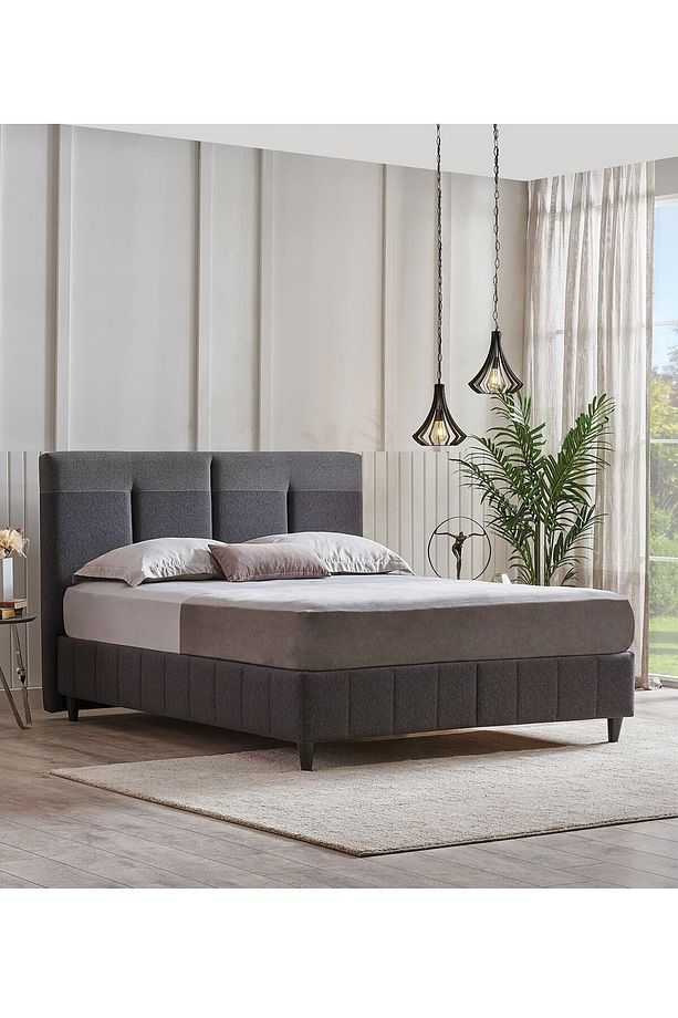 Dream Line Baza Başlık 2'li Set - Koyu Gri, Antrasit. - 1
