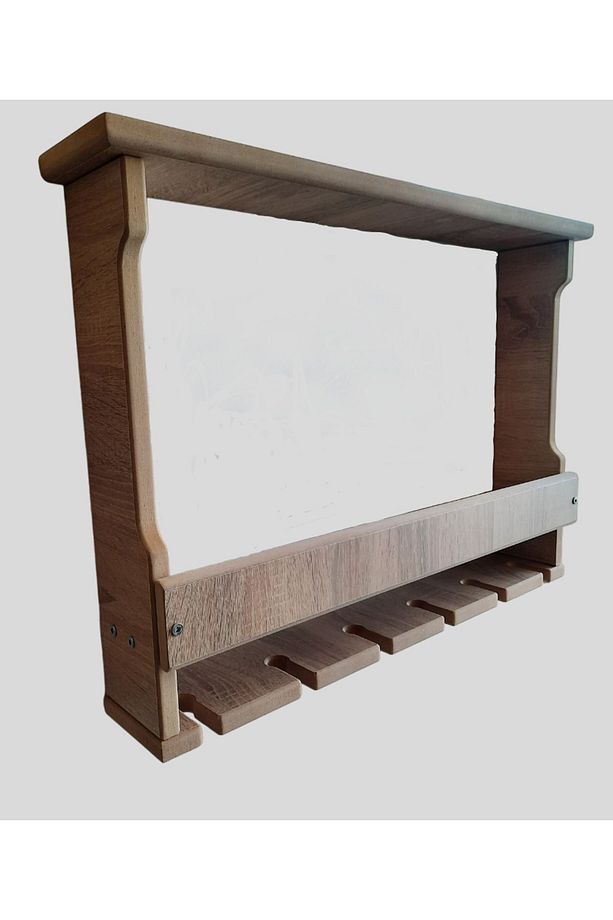 Rustik Ahşap Şaraplık İcki Bar Standı Mutfak Stand - 3