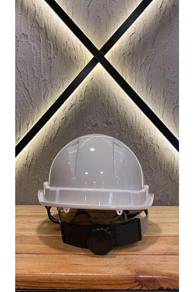 Vidalı Havalandırmalı Beyaz Baret - 2