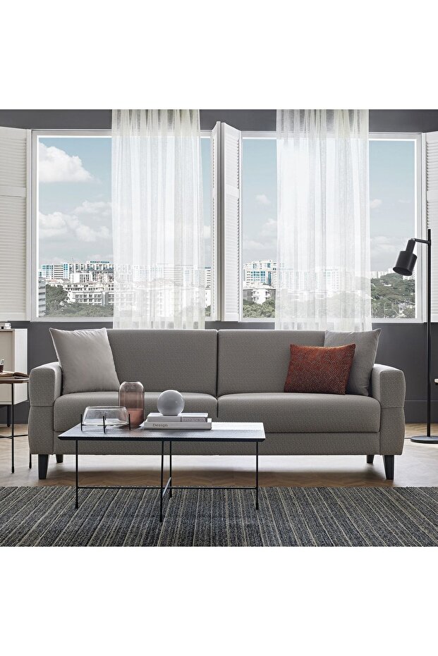 Astera 3lü Yataklı Koltuk - Açık Gri - 1