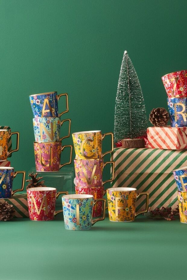 Flower E Harfli Kupa 350 Ml - 6