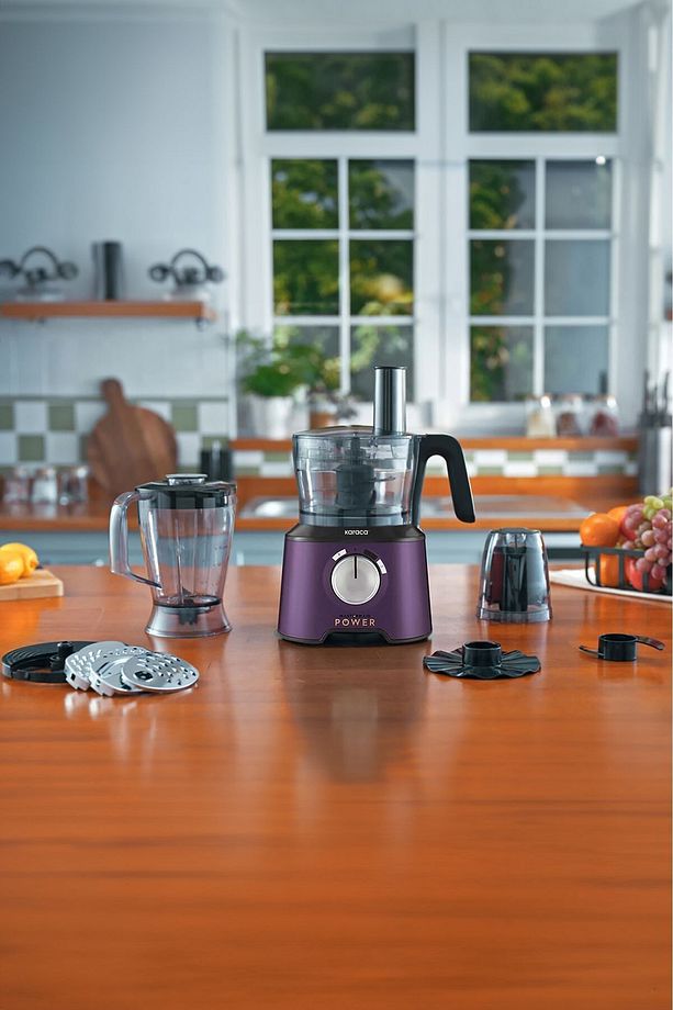 Mastermaid Power Multifunctional 10 In 1 Grape Purple Mutfak Robotu, Blender Seti 2000w - 1