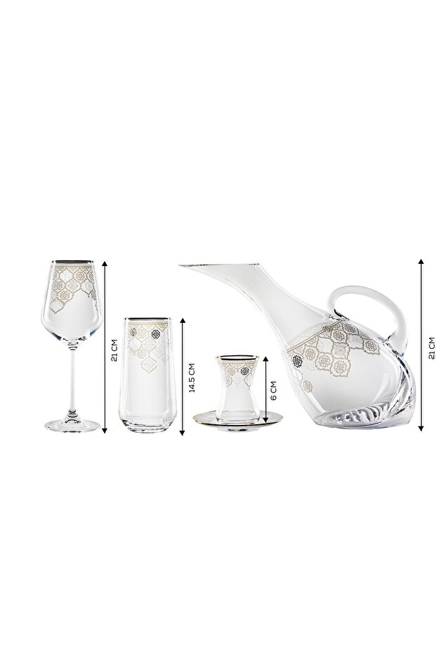 Hailey Gold 49 Parça Bardak Seti - 5