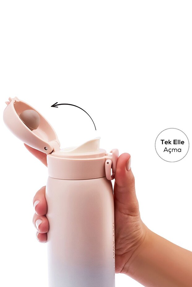 Skyfall Çelik Sızdırmaz Termos 350 ml Pembe - 4