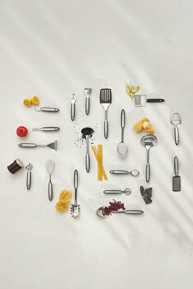 Viona Oluklu Çelik Servis Kaşığı 33 Cm - 4