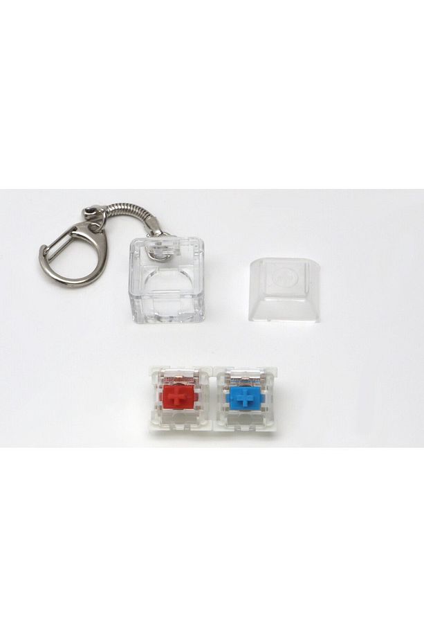 Outemu Blue Ve Red Mavi Ve Kırmızı Mekanik Switch Tuş Stres Atma Buton Test Anahtarlık Keycap - 3