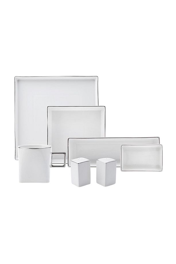 Silver Square 20 Parça 6 Kişilik Kare Kahvaltı Seti - 7