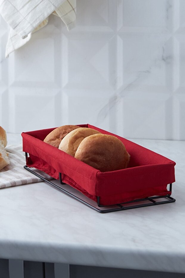 Fabl Red Bread Basket Small - 1