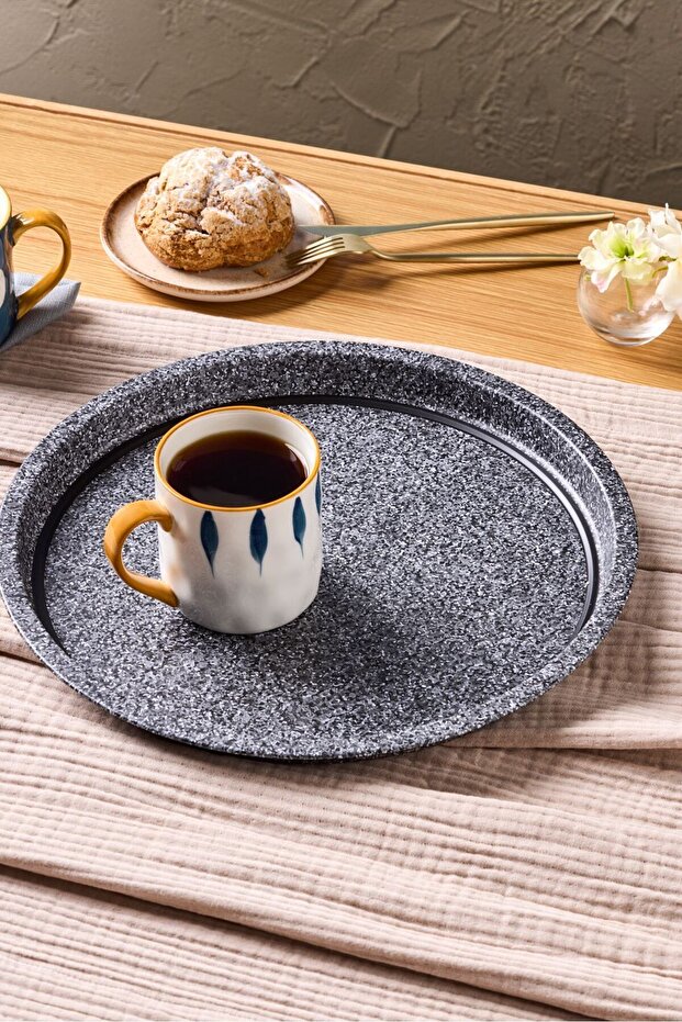 Henry Metal Tepsi Siyah 35 Cm - 2