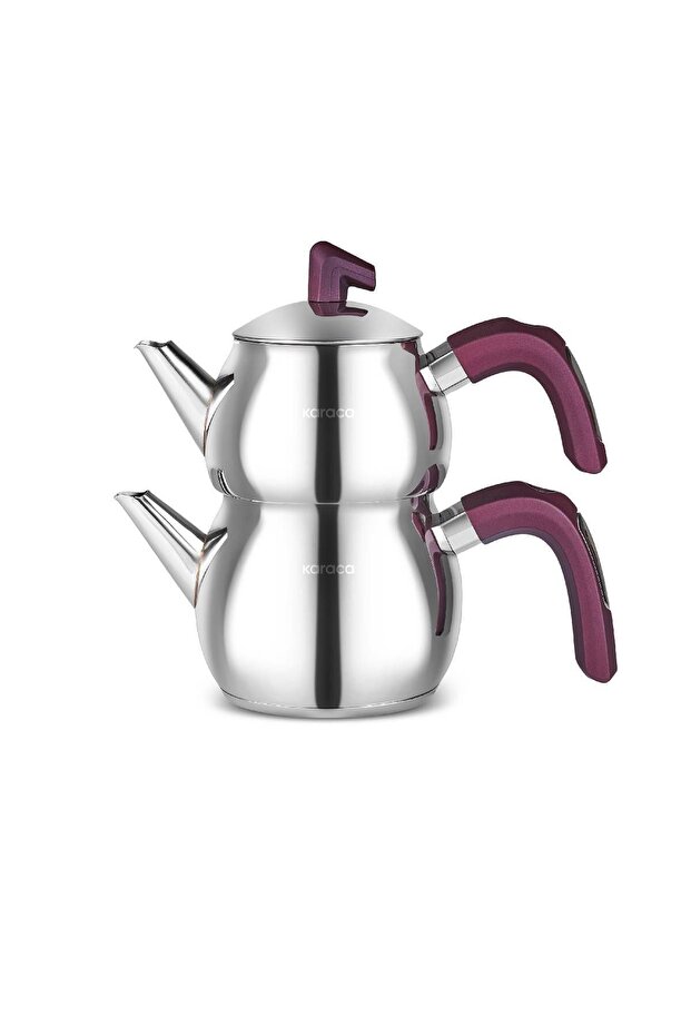 طقم إبريق شاي صغير بلوم - فيولا بقاعدة حثية - 3