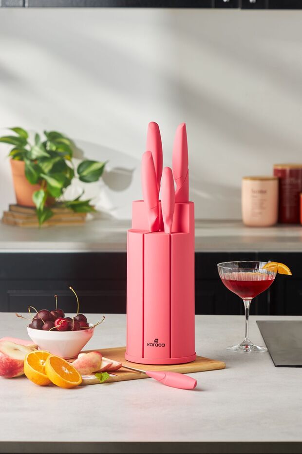 Proofcut Pink 6 Parça Standlı Bıçak Seti