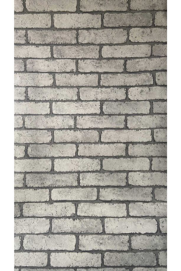 Taş Tuğla Duvar Desenli Kendinden Yapışkanlı Folyo Kağıt Kaplama 45 Cm X 5 Metre - 4