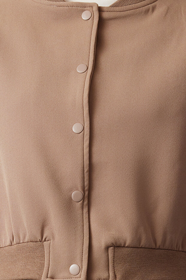 Vizon Crop İnce Bomber Mont TWOSS24MO00032 - 5