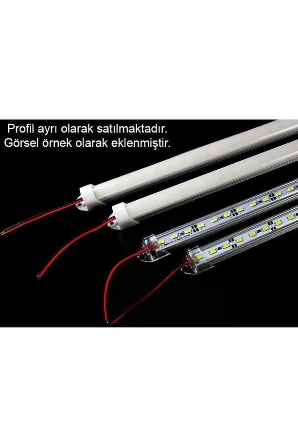 12 Volt Bantlı 5730 Ledli Led Bar Alüminyum Çubuk Led 72 Ledli Full Spectrum (GROW) Bitki Ledi - 4