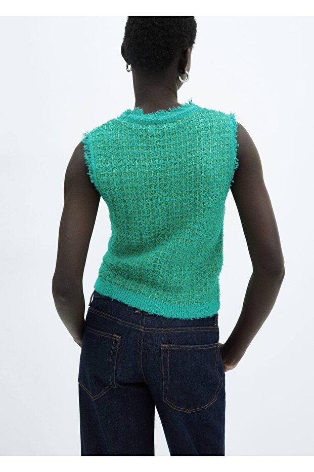 Dikişsiz tüvit bluz - 4