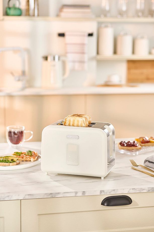 Multicrust Retro Ekmek Kızartma Makinesi Cream - 7