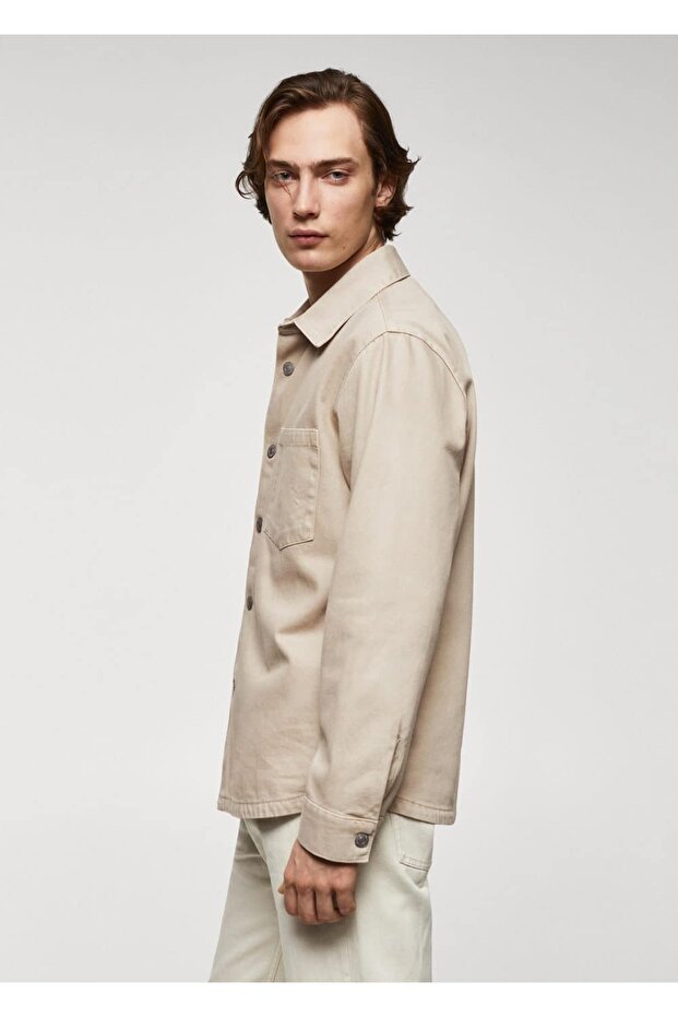 Cepli Denim Gömlek Ceket - 6