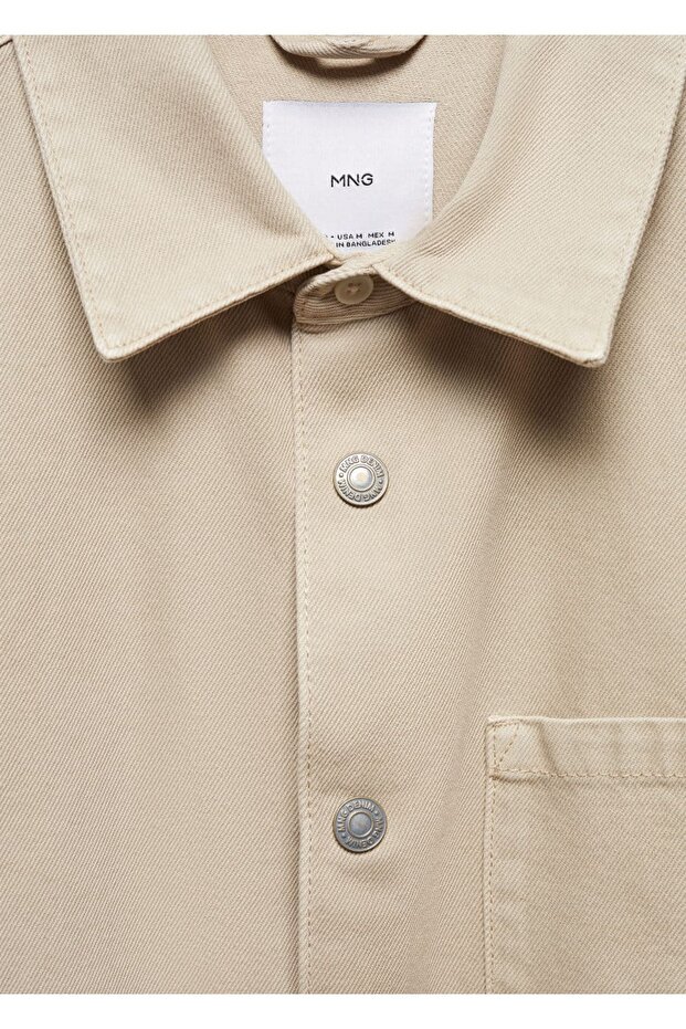 Cepli Denim Gömlek Ceket - 7