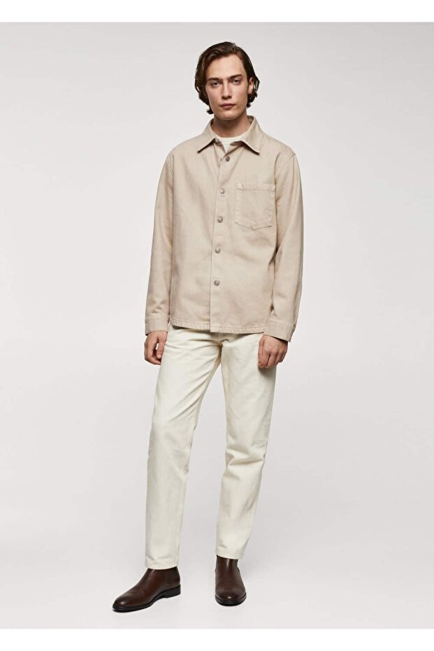 Cepli Denim Gömlek Ceket - 2