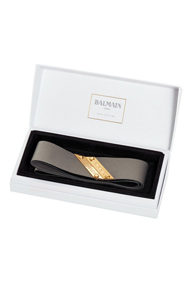 Genuine Leather Headband Silver - 1