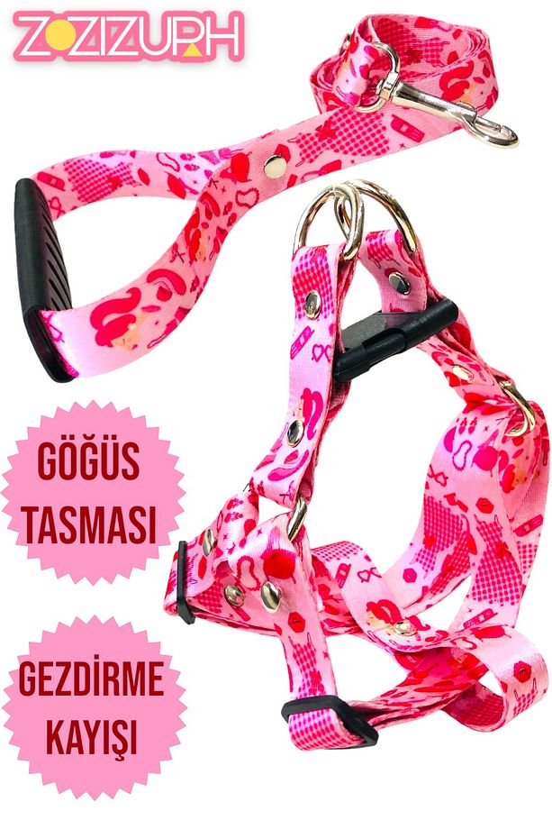 Köpek Tasması ( Göğüs Tasması ) Gezdirme Kayışı Set - 1